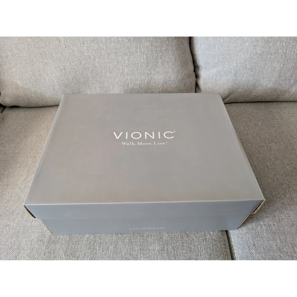 Vionic Women's 9 Joslyn Boot Ankle Booties Charcoal‎ Leather Zip Up Wool Trim